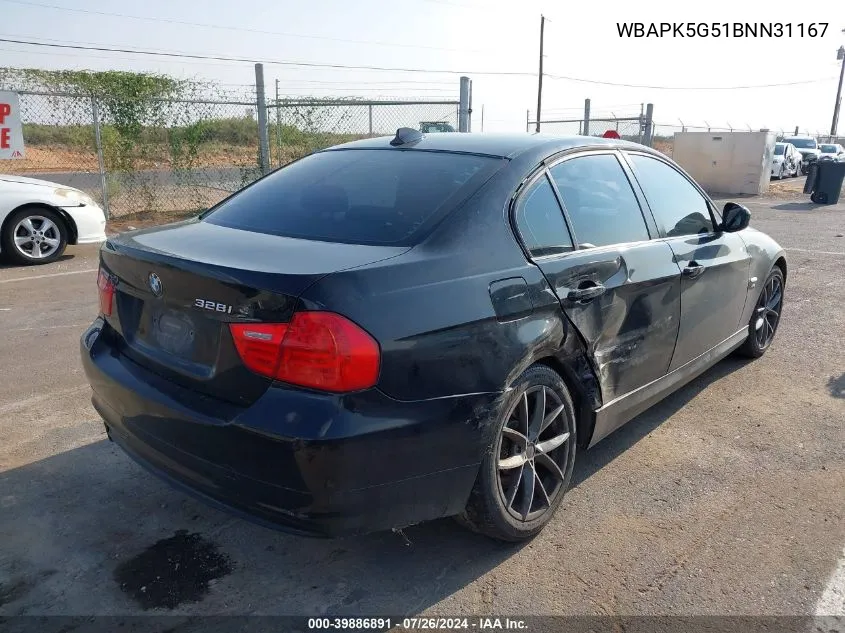 WBAPK5G51BNN31167 2011 BMW 328I xDrive