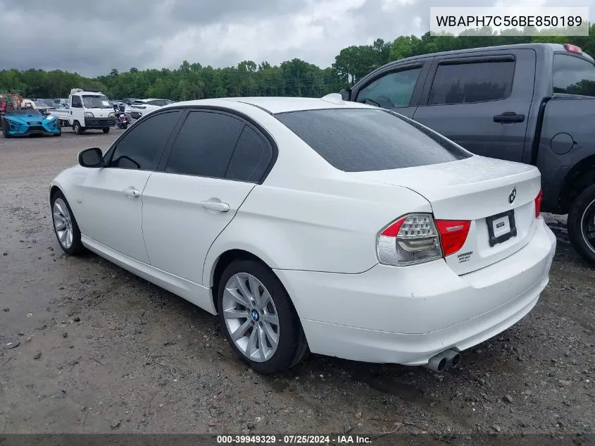 WBAPH7C56BE850189 2011 BMW 328I