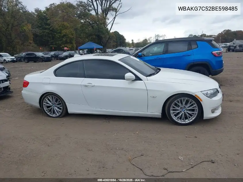 WBAKG7C52BE598485 2011 BMW 335I