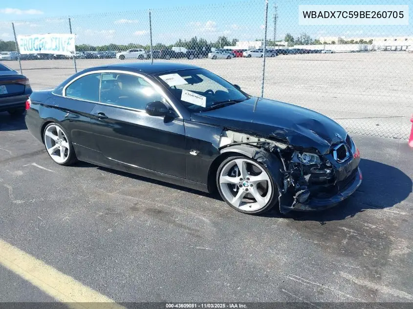 WBADX7C59BE260705 2011 BMW 335I