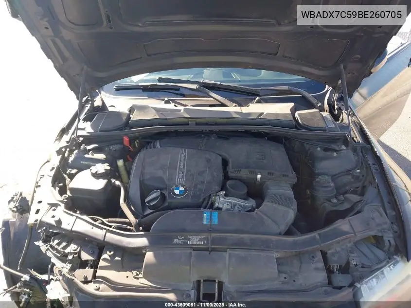 WBADX7C59BE260705 2011 BMW 335I