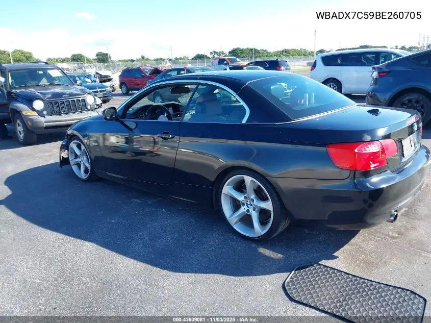 WBADX7C59BE260705 2011 BMW 335I