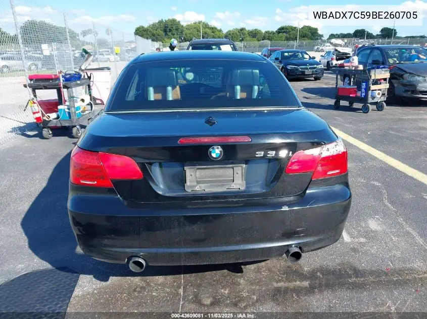 WBADX7C59BE260705 2011 BMW 335I