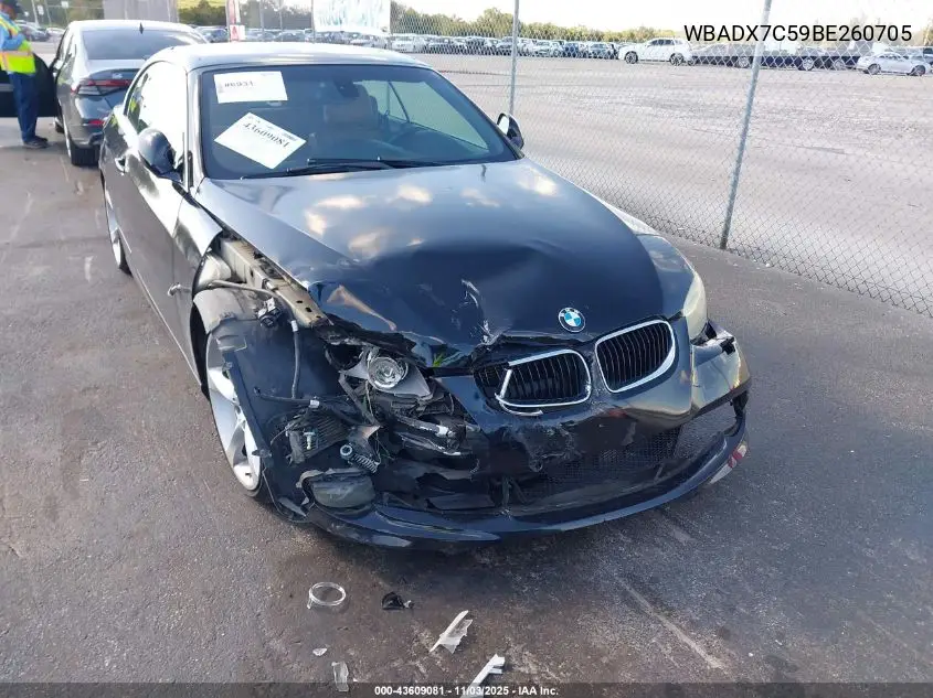 WBADX7C59BE260705 2011 BMW 335I