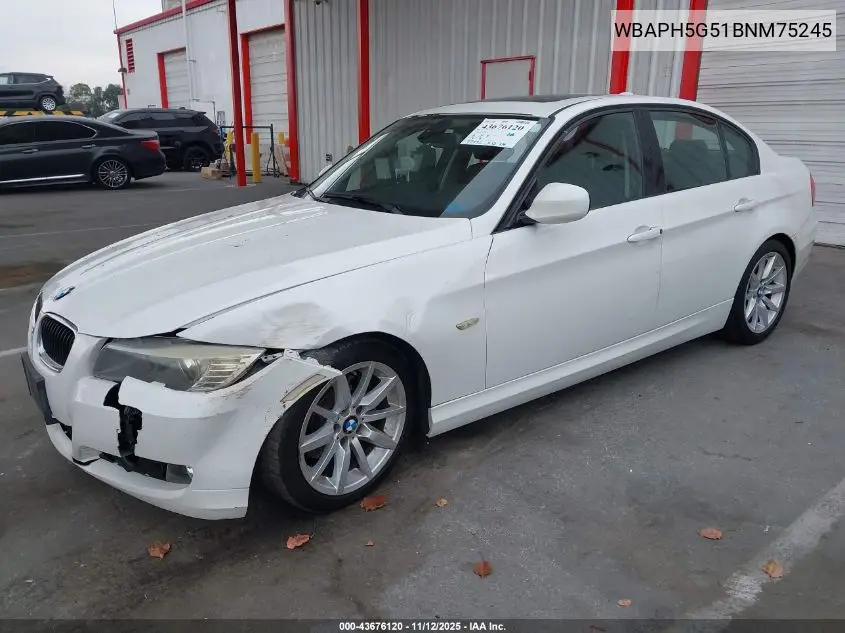 WBAPH5G51BNM75245 2011 BMW 328I