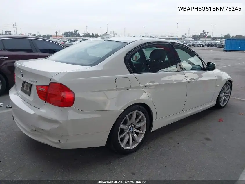 WBAPH5G51BNM75245 2011 BMW 328I