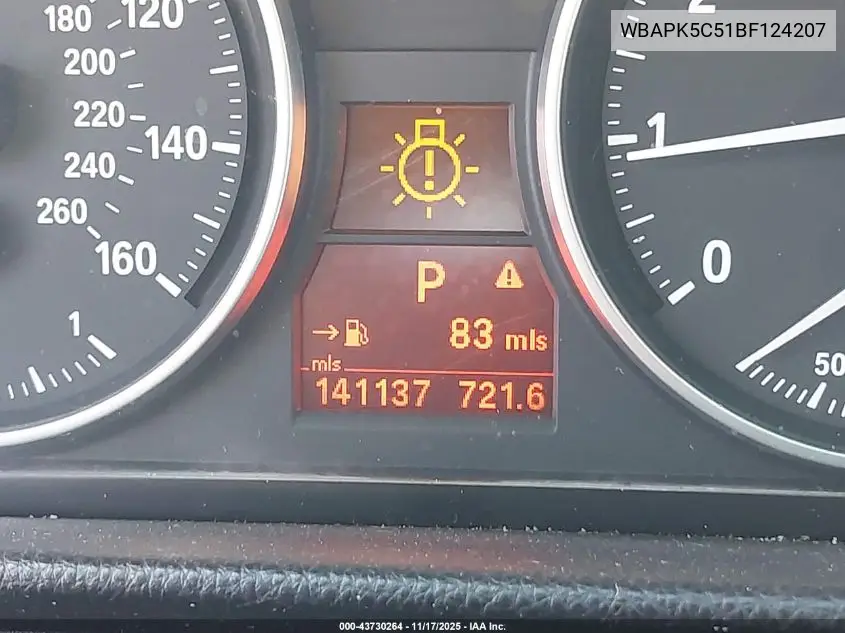 WBAPK5C51BF124207 2011 BMW 328I xDrive