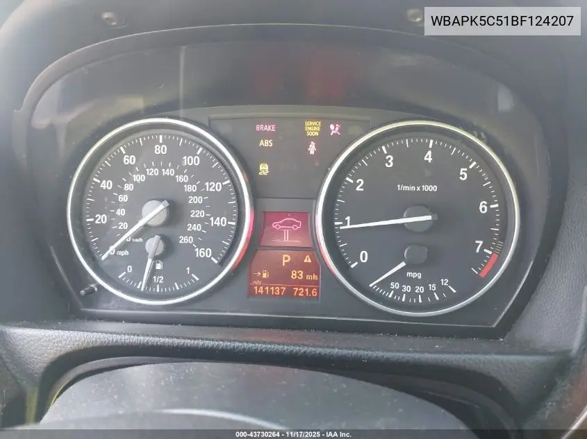 WBAPK5C51BF124207 2011 BMW 328I xDrive