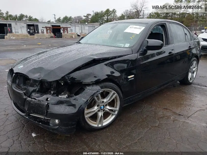 WBAPL5C58BA982686 2011 BMW 335I xDrive