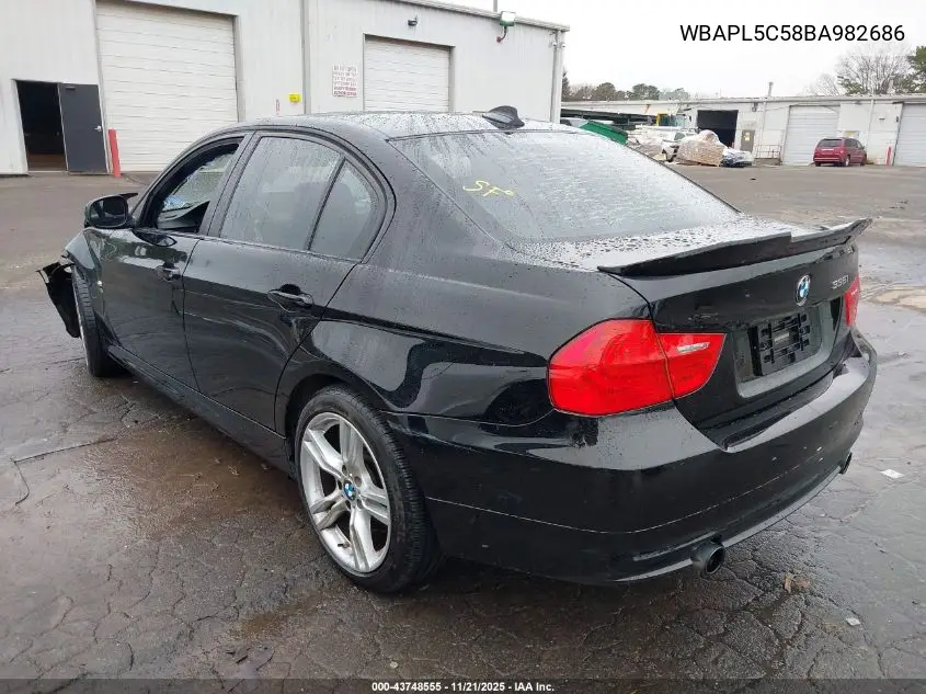 WBAPL5C58BA982686 2011 BMW 335I xDrive