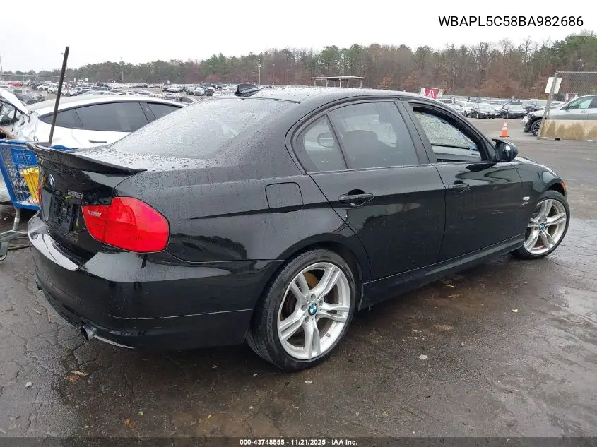 WBAPL5C58BA982686 2011 BMW 335I xDrive