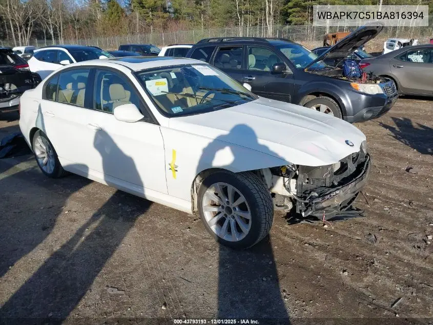 WBAPK7C51BA816394 2011 BMW 328I xDrive