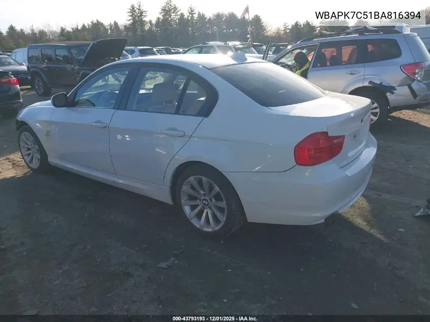 WBAPK7C51BA816394 2011 BMW 328I xDrive