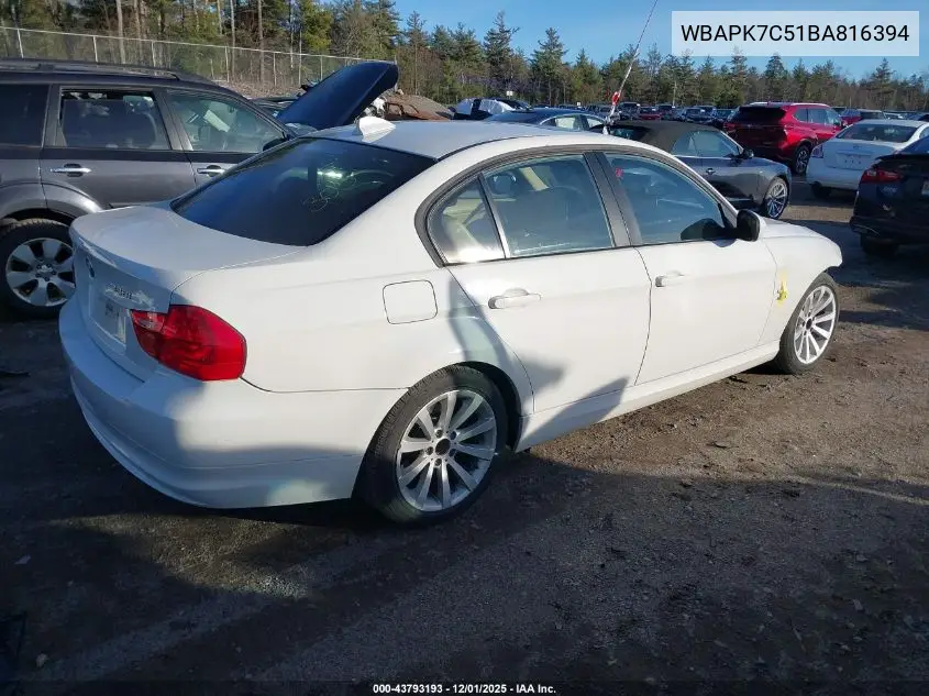 WBAPK7C51BA816394 2011 BMW 328I xDrive