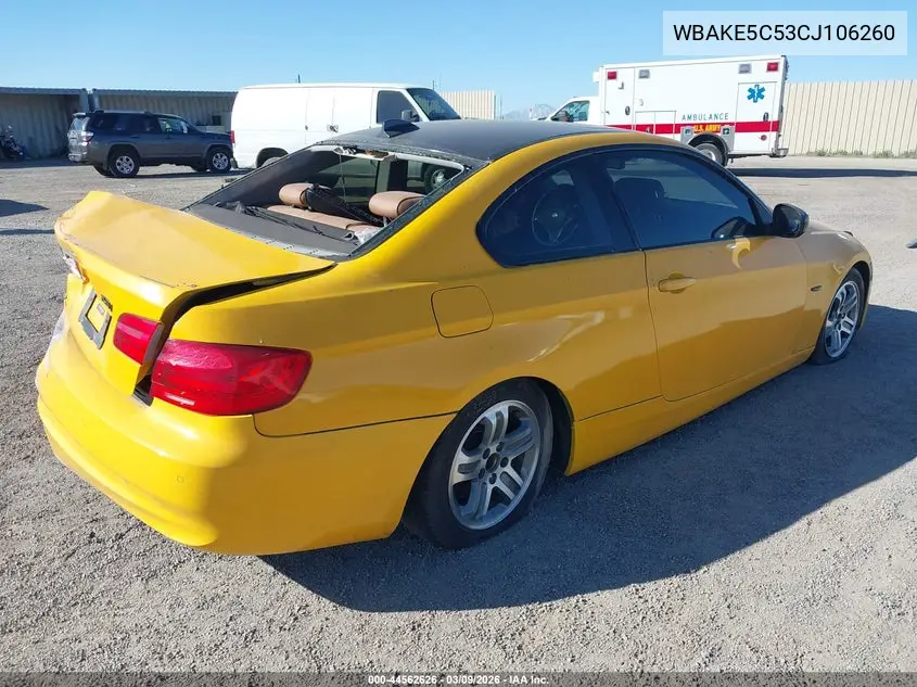 WBAKE5C53CJ106260 2012 BMW 328I