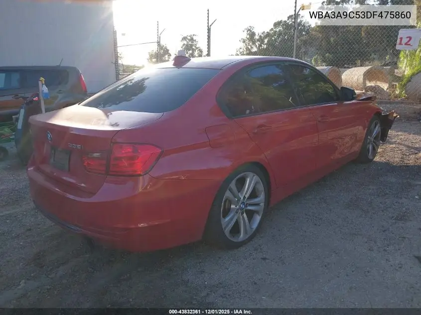 WBA3A9C53DF475860 2013 BMW 335I