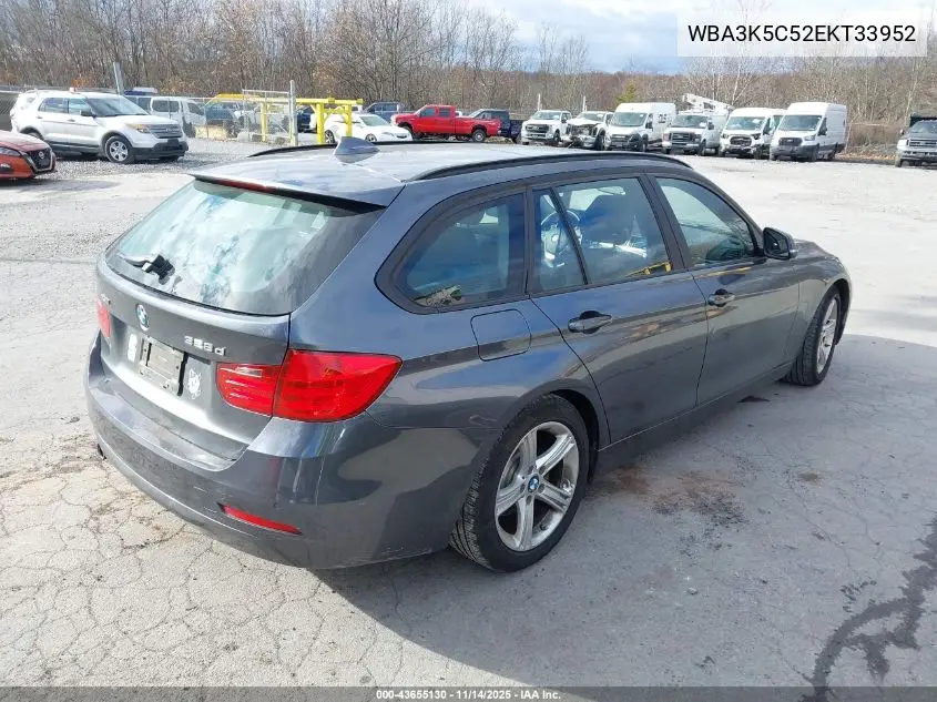 WBA3K5C52EKT33952 2014 BMW 328D xDrive