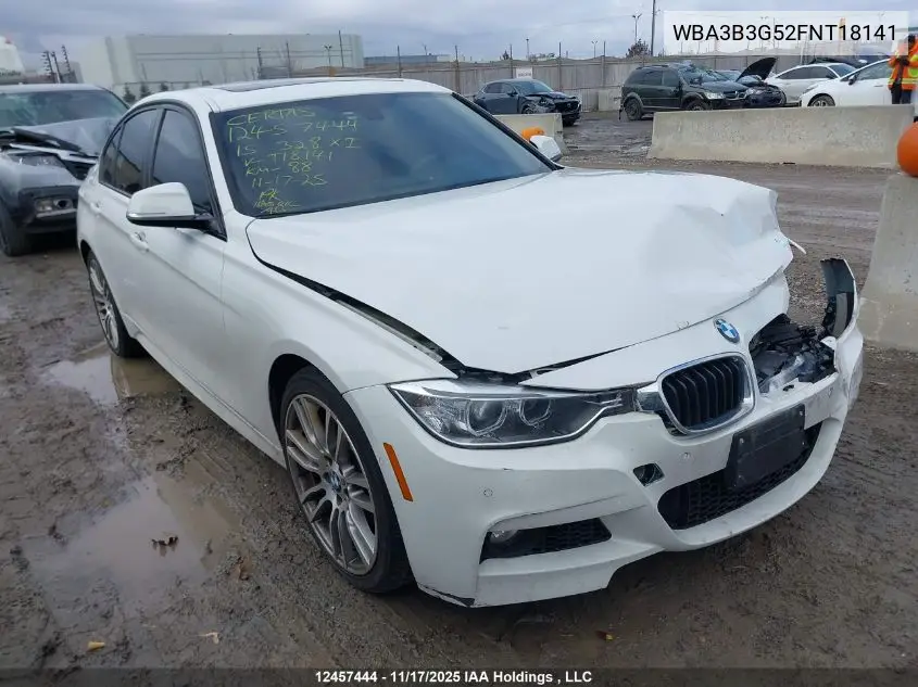 WBA3B3G52FNT18141 2015 BMW 328 Xi