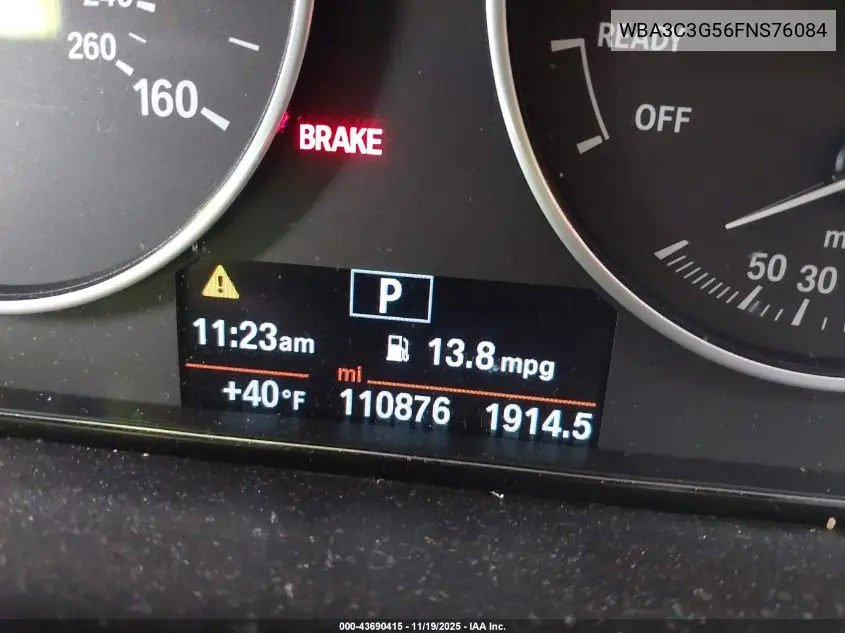 WBA3C3G56FNS76084 2015 BMW 320I xDrive