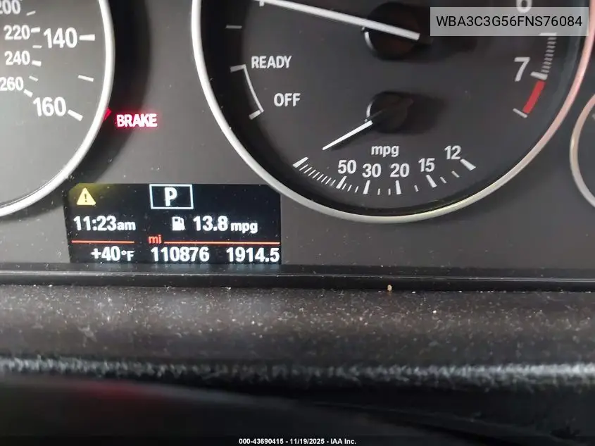WBA3C3G56FNS76084 2015 BMW 320I xDrive