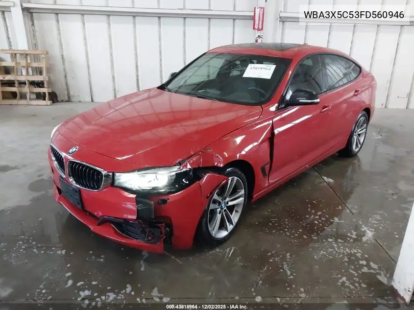 WBA3X5C53FD560946 2015 BMW 328I Gran Turismo xDrive