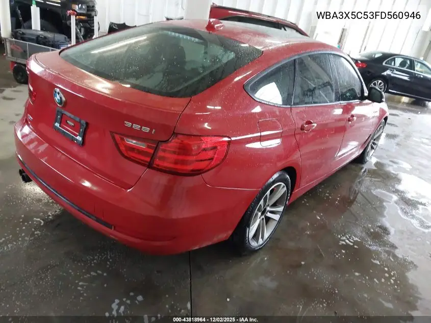 WBA3X5C53FD560946 2015 BMW 328I Gran Turismo xDrive