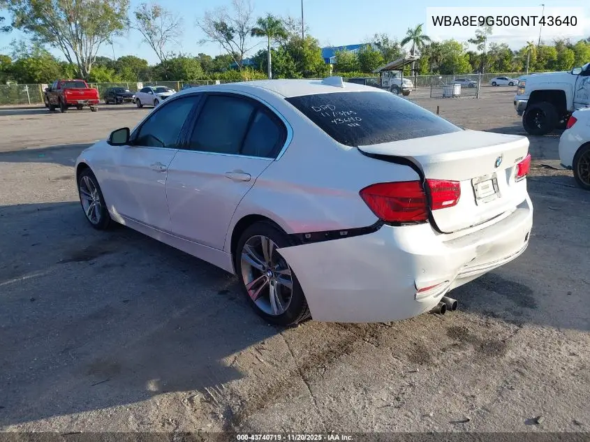 WBA8E9G50GNT43640 2016 BMW 328I
