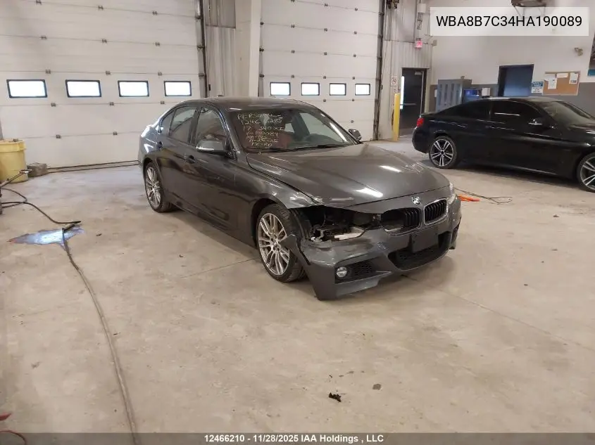 WBA8B7C34HA190089 2017 BMW 340 Xi