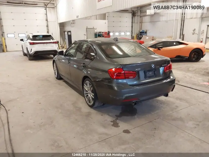 WBA8B7C34HA190089 2017 BMW 340 Xi