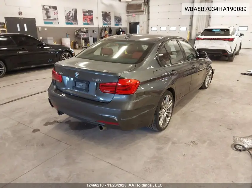 WBA8B7C34HA190089 2017 BMW 340 Xi