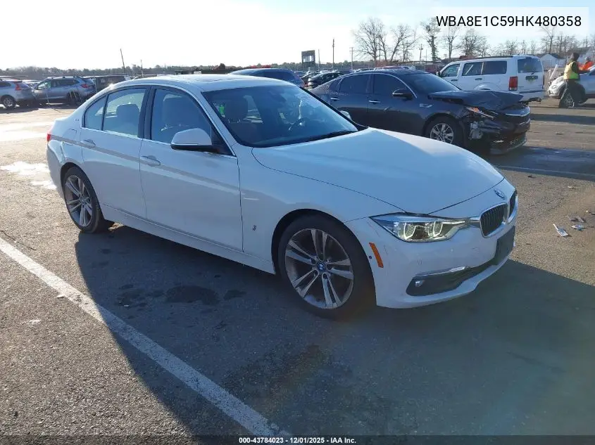 WBA8E1C59HK480358 2017 BMW 330E Iperformance