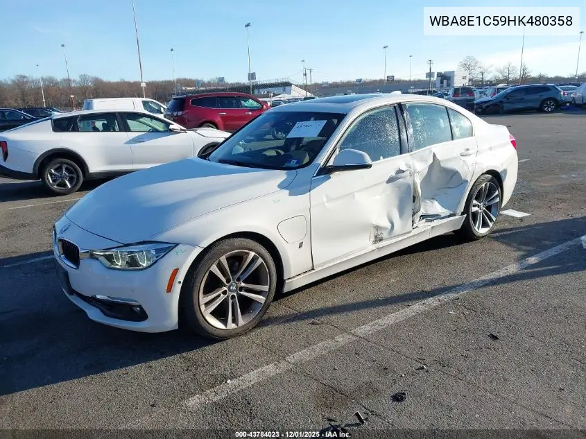 WBA8E1C59HK480358 2017 BMW 330E Iperformance