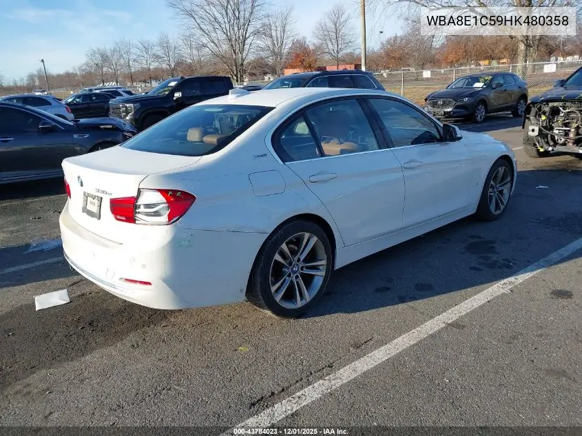 WBA8E1C59HK480358 2017 BMW 330E Iperformance