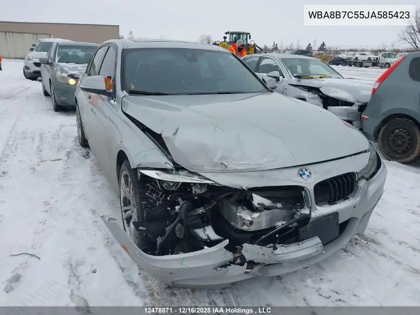 WBA8B7C55JA585423 2018 BMW 340 Xi