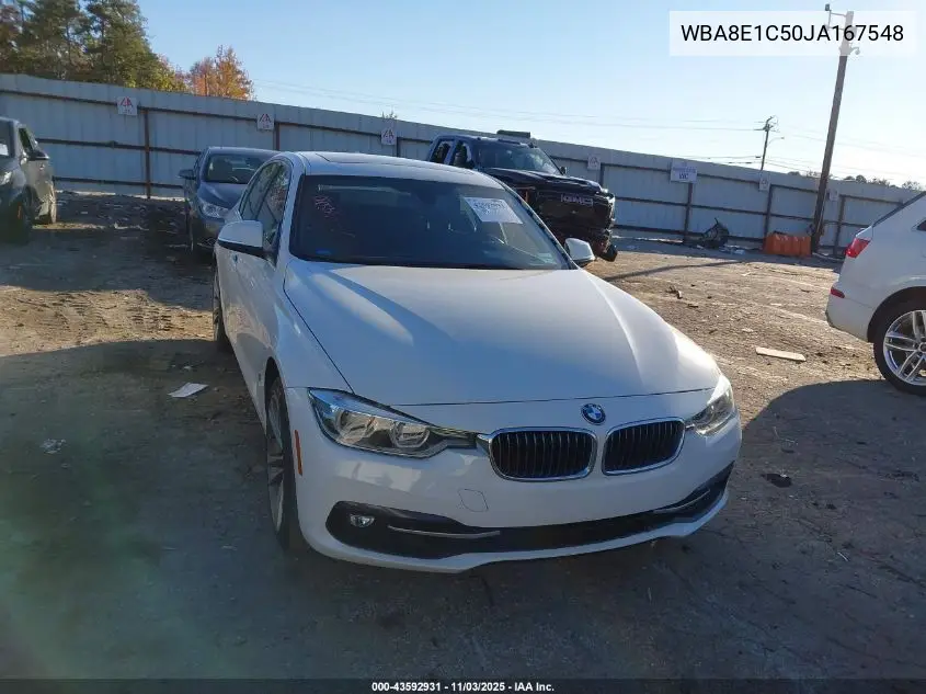 WBA8E1C50JA167548 2018 BMW 330E Iperformance