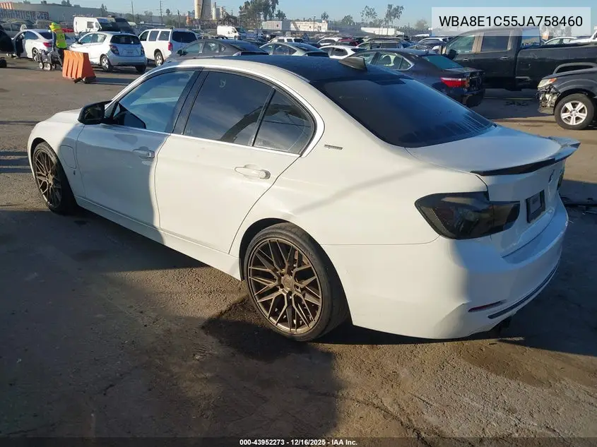 WBA8E1C55JA758460 2018 BMW 330E Iperformance