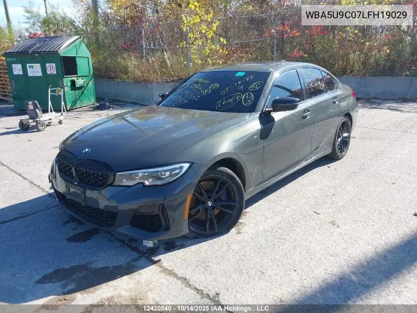 WBA5U9C07LFH19029 2020 BMW M340I xDrive