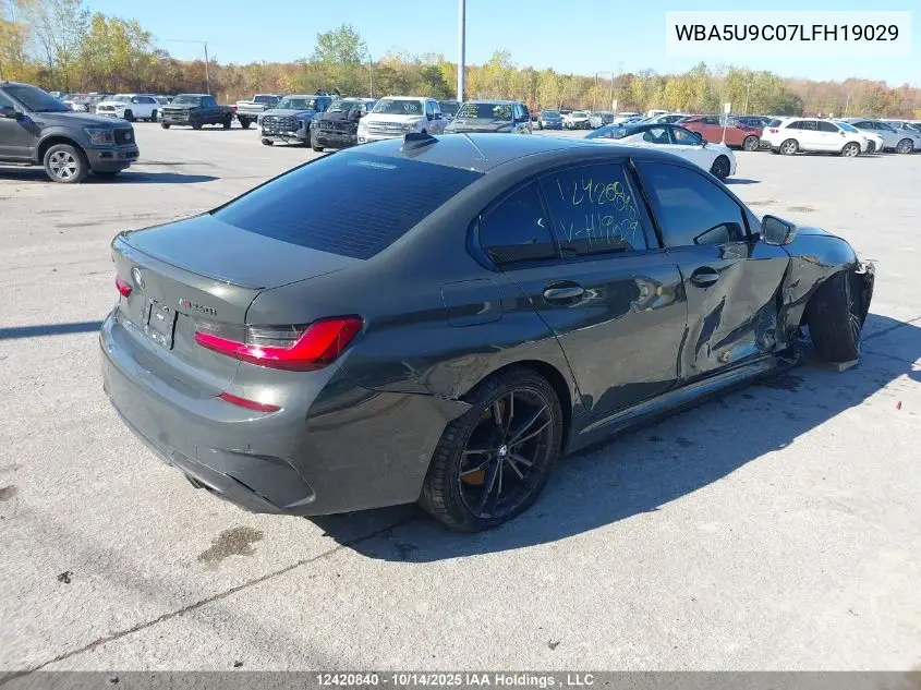 WBA5U9C07LFH19029 2020 BMW M340I xDrive