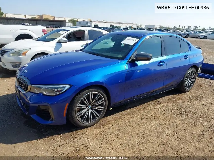 WBA5U7C09LFH00986 2020 BMW 3 Series M340I