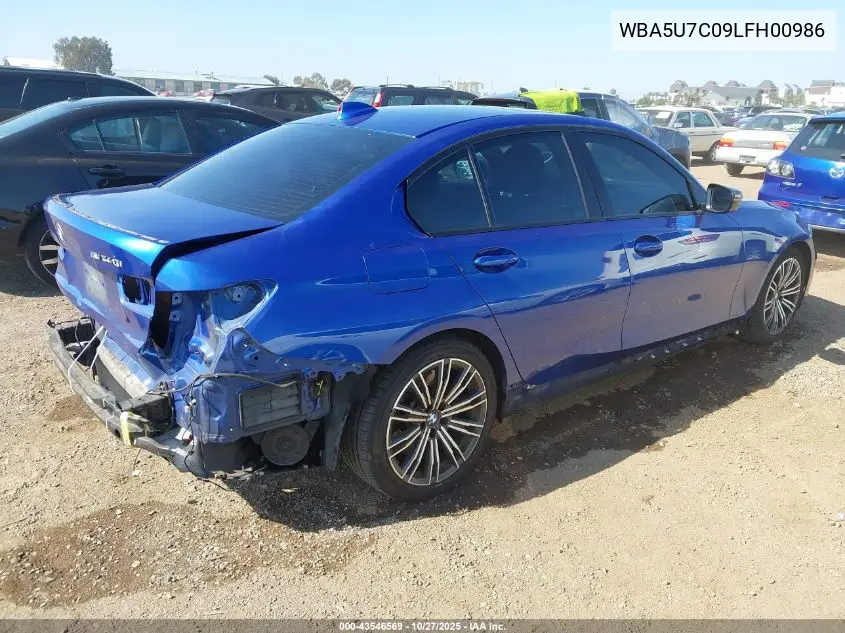 WBA5U7C09LFH00986 2020 BMW 3 Series M340I