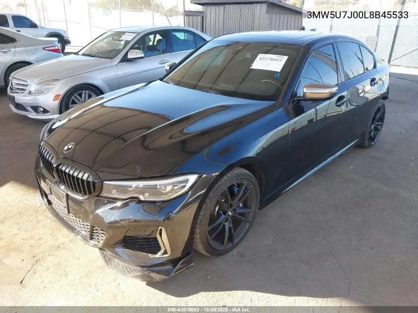 3MW5U7J00L8B45533 2020 BMW 3 Series M340I