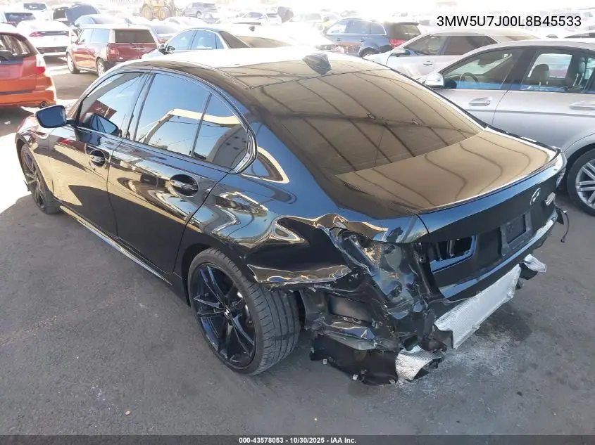 3MW5U7J00L8B45533 2020 BMW 3 Series M340I