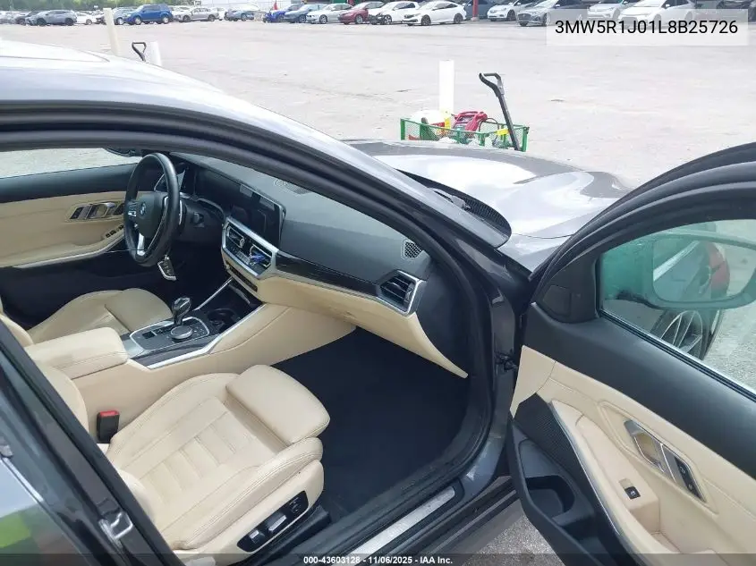 3MW5R1J01L8B25726 2020 BMW 330I