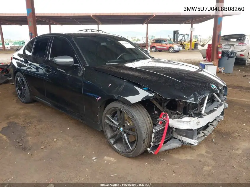 3MW5U7J04L8B08260 2020 BMW 3 Series M340I