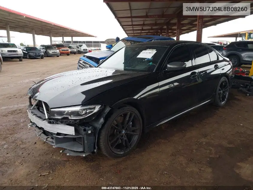 3MW5U7J04L8B08260 2020 BMW 3 Series M340I