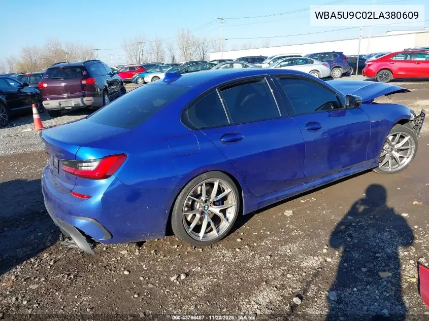 WBA5U9C02LA380609 2020 BMW 3 Series M340I xDrive