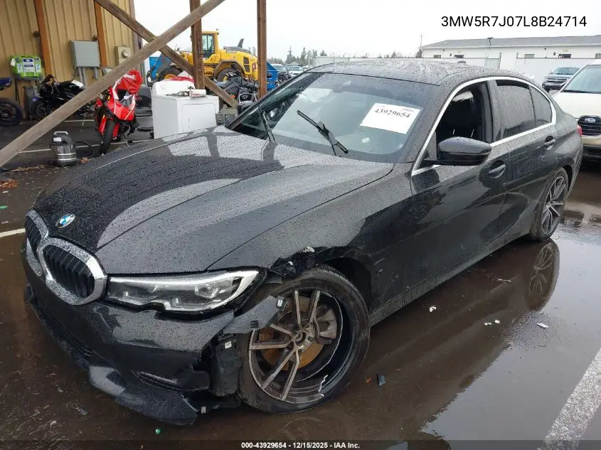 3MW5R7J07L8B24714 2020 BMW 3 Series 330I xDrive