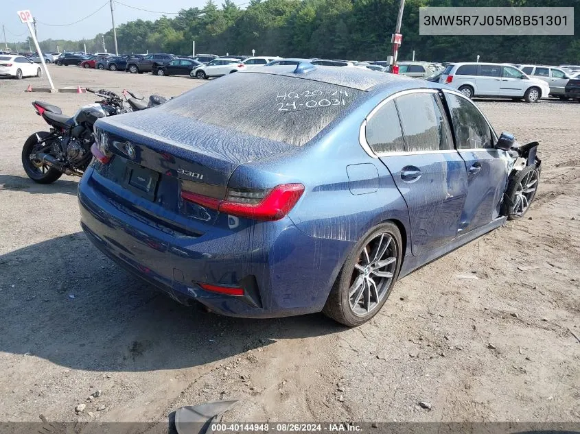 3MW5R7J05M8B51301 2021 BMW 330I xDrive