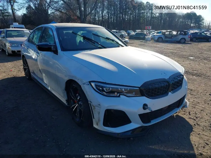 3MW5U7J01N8C41559 2022 BMW 3 Series M340I