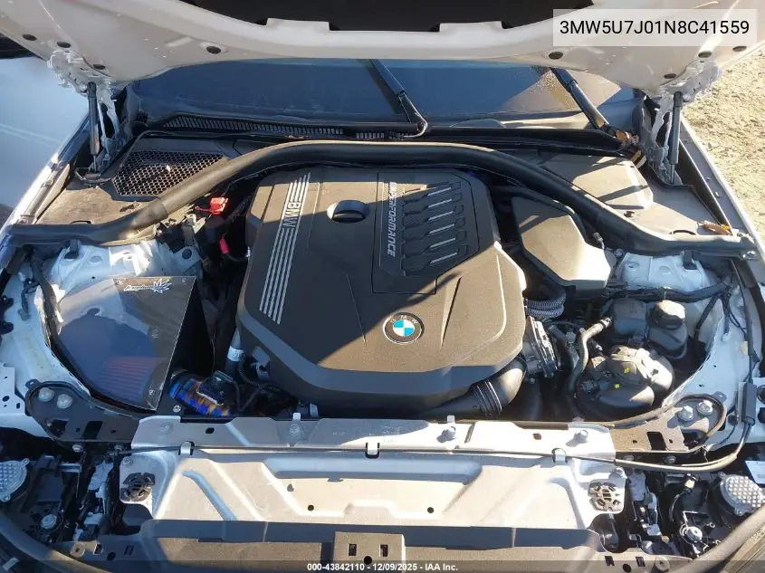 3MW5U7J01N8C41559 2022 BMW 3 Series M340I